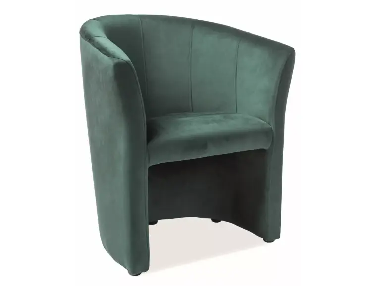 Křeslo TM-1 velvet zelené