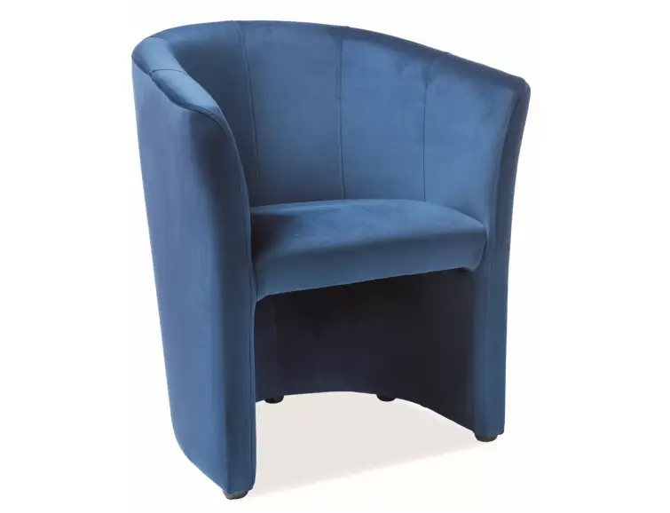 Křeslo TM-1 velvet modré