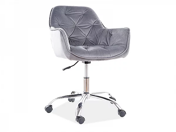 SIG Kancelářská židle Q-190 velvet šedá