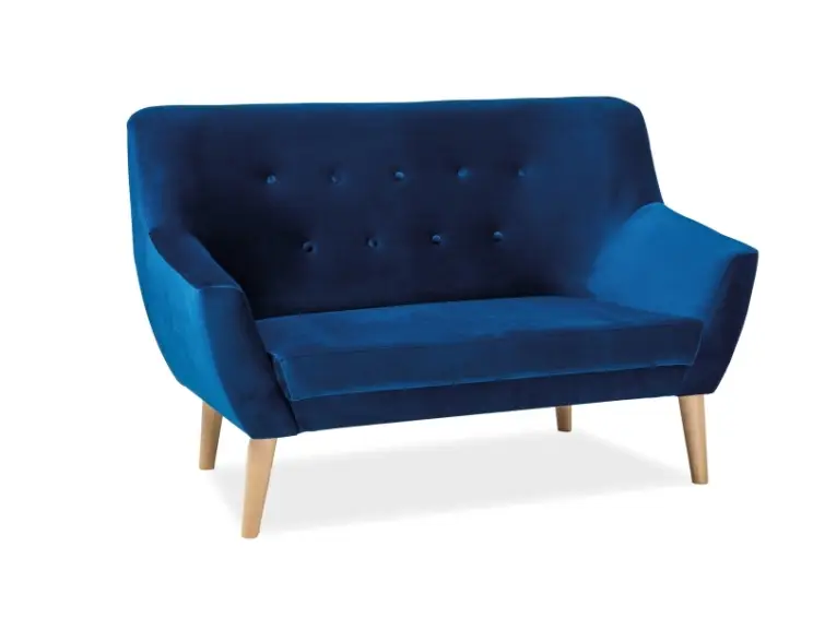 Dvoumístná pohovka NORDIC 2 velvet modrá