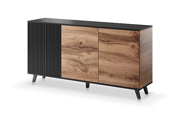 Komoda RANDOM KM-1 dub wotan/černý