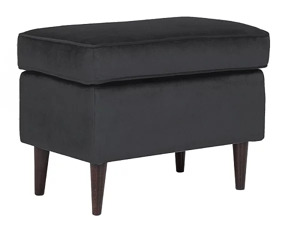 Taburet/podnožka RON velvet černý/wenge (P)