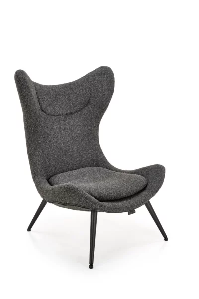 Čalouněné křeslo ATLANTIS antracitové/černá