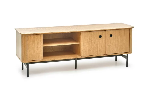 TV stolek SMART RTV-1 dub přírodní/černý